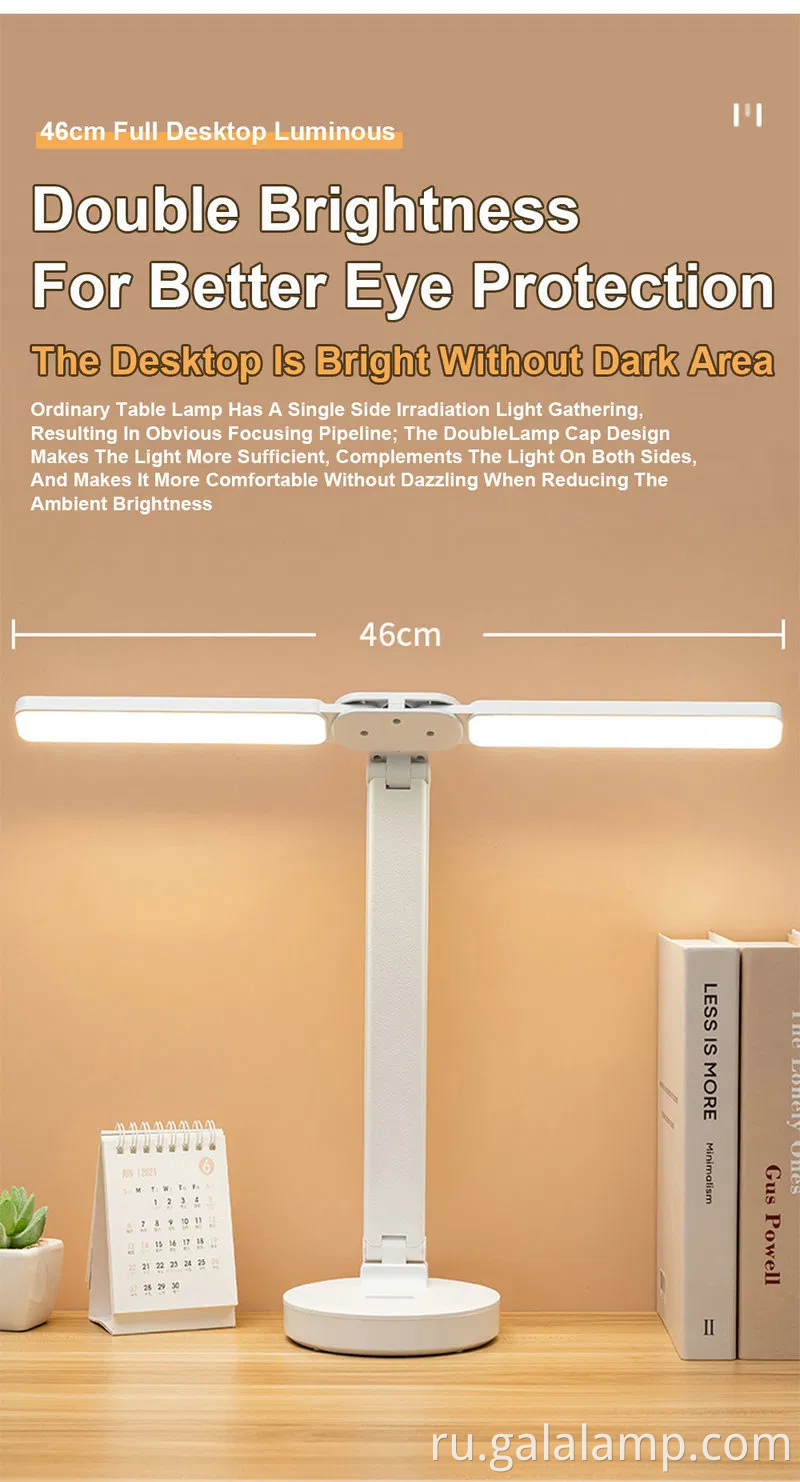 Умный сенсорный контролируемый складной настольный настольный лампа для домашнего офиса